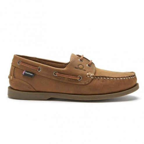 Premium Leather Deck Shoe Walnut Size 
