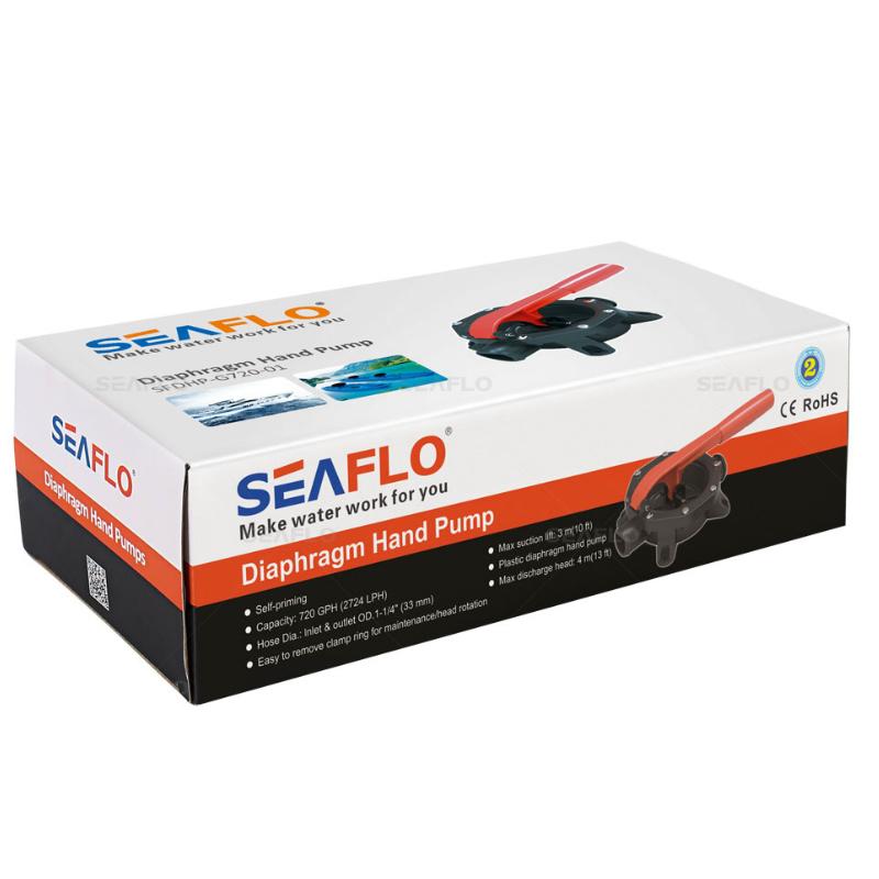 thumbnail image 2 of SEAFLO 720GPH Manual Diaphragm Hand Bilge Water Pump - Plastic, For Boat Marine 2 of 6