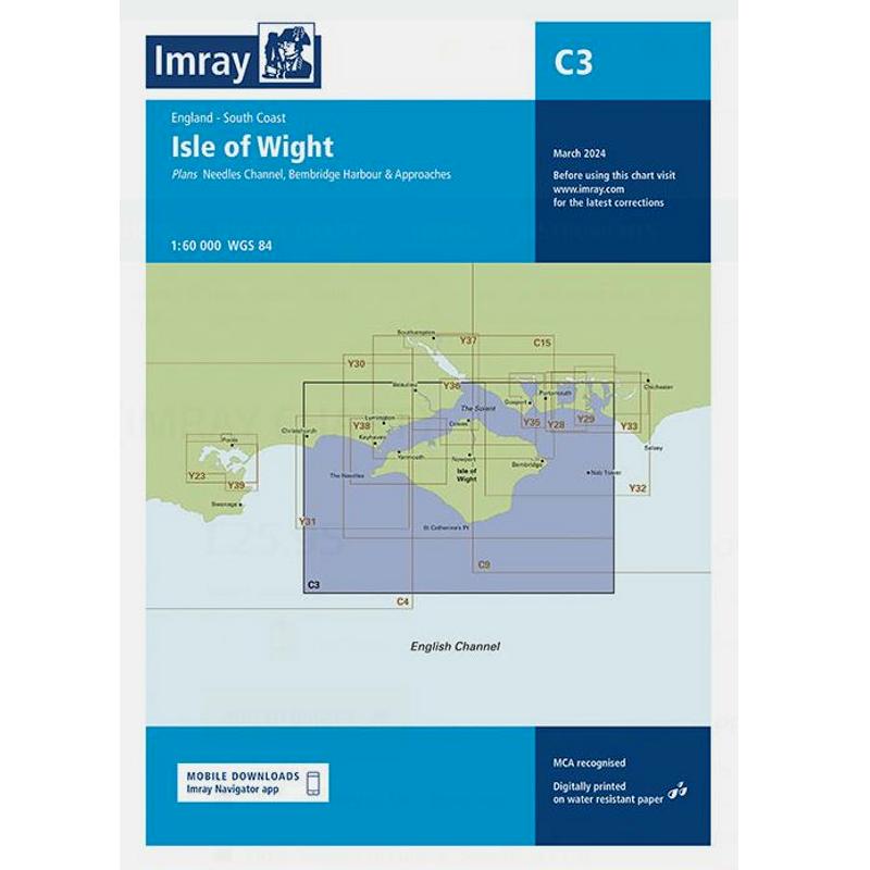 Imray Chart C3 Isle of Wight - c03 c03 j160224