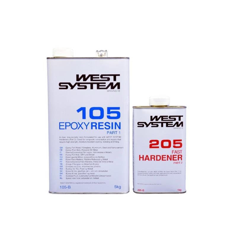 West System B Pack 6kg Epoxy Resin & Hardener Fast ! ws105205 J071123