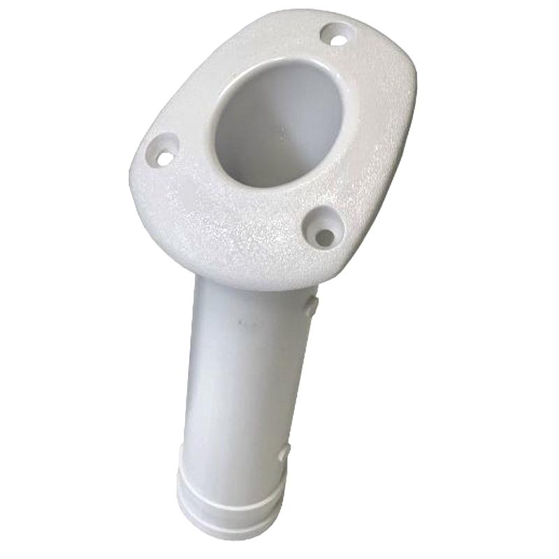 Flush Mounted Plastic Fishing Rod Holder White 1027165 j160224