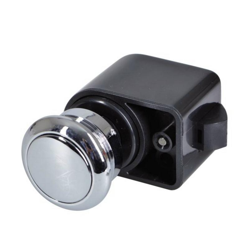 Large Turn Button Push Button Round Self-Latching Chrome Plated Cabinet Latch 14.543.030 ...