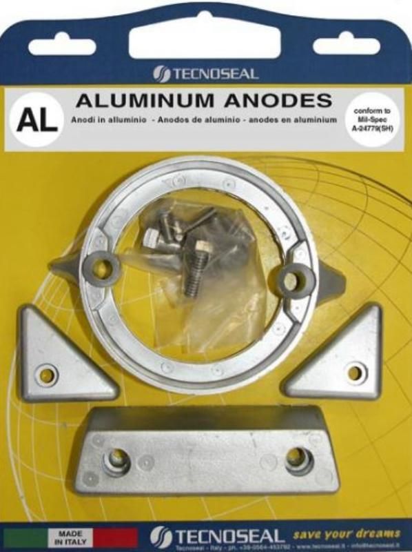 Tecnoseal Volvo Aluminium Anode Kit 290 Duo Prop Series Plus Complete