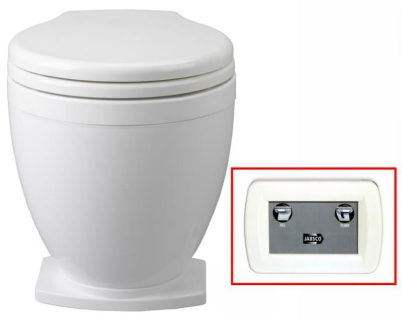 Jabsco Lite Flush Electric Toilet with Control Panel 12V 585001012 j160224