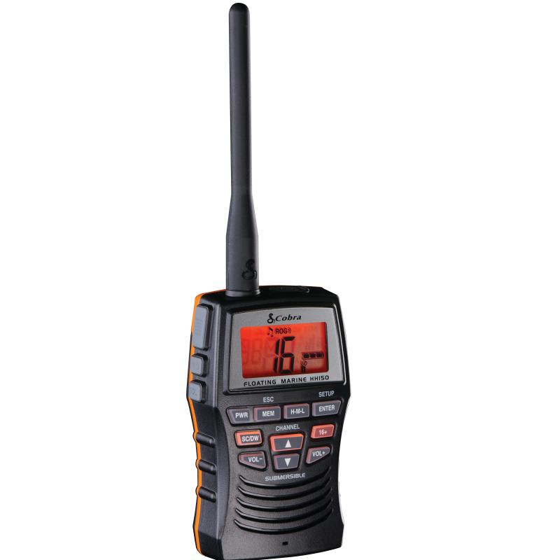 Cobra HH150 VHF Floating Waterproof Handheld Marine Radio mrhh150flteu